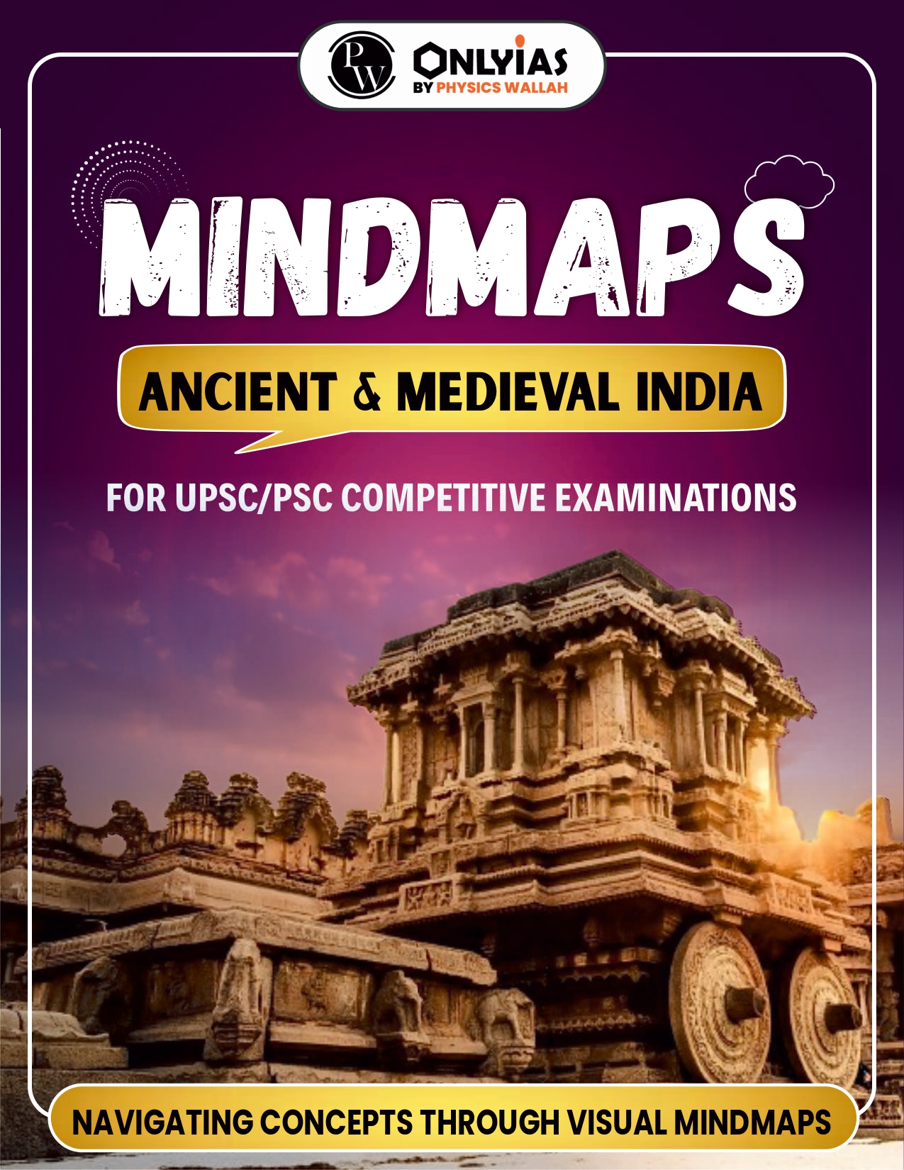 PW Only IAS Prelims Mindmaps | 6 Booklets - Hindi Medium